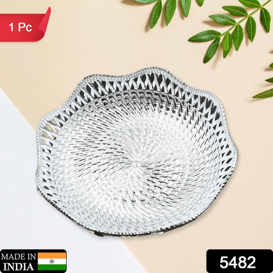 Round Serving Tray Traditional Serving Tray Multipurpose (1 Pc ) Tableware