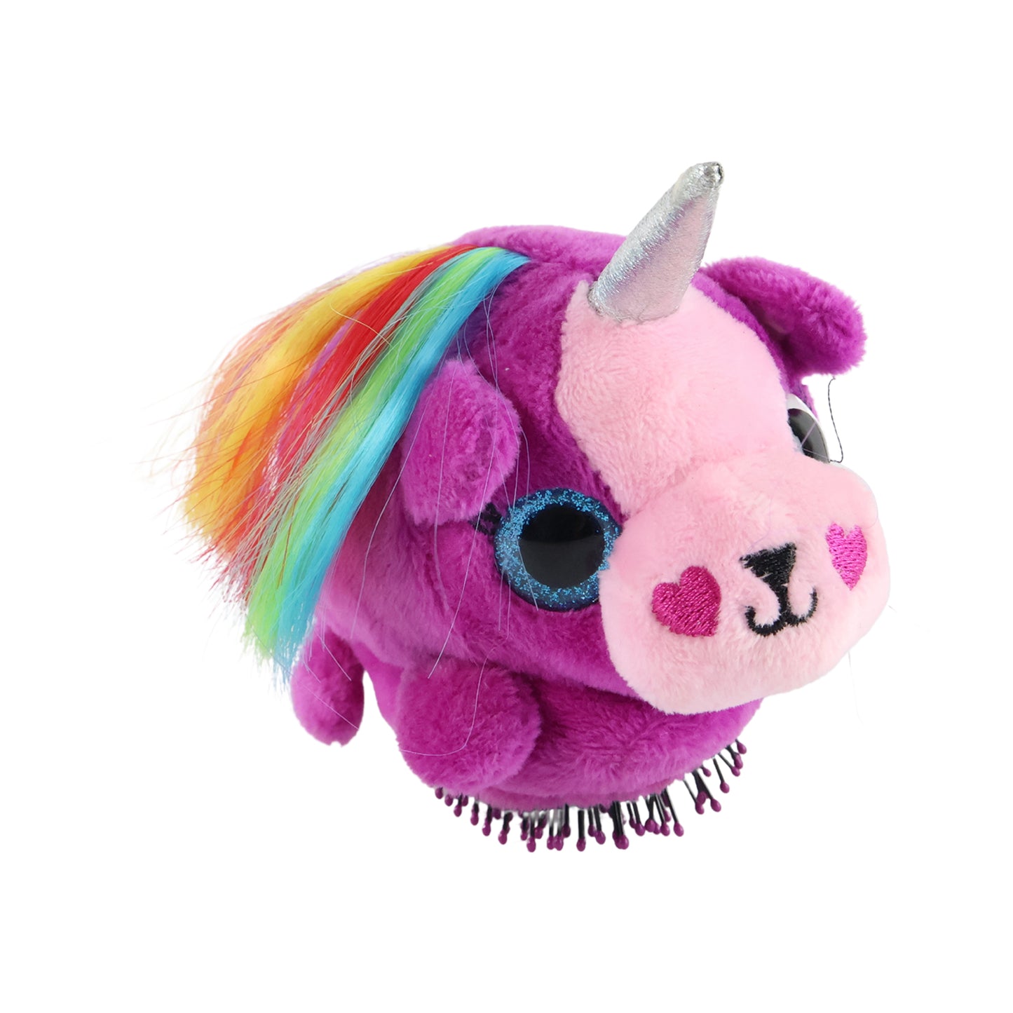 Kids Unicorn Plush Hair Brush - (1 Pc) Toys & Games