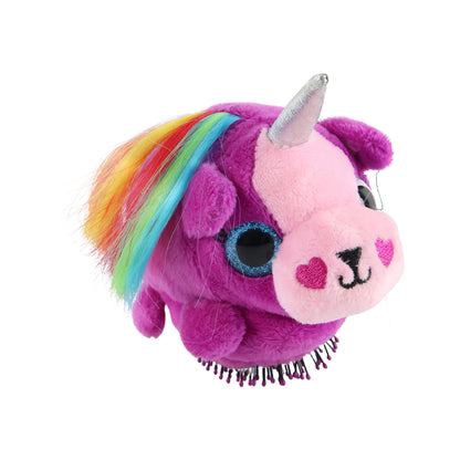 Kids Unicorn Plush Hair Brush - (1 Pc) Toys & Games