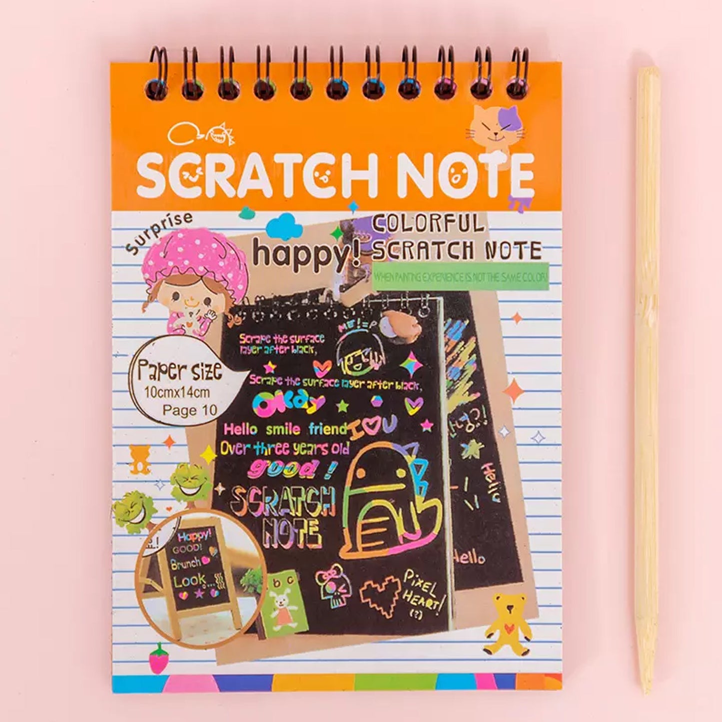 Crafts Rainbow Art Scratch Paper Book Sheets 10 Page ( Pack Of 1 ) Arts and Crafts