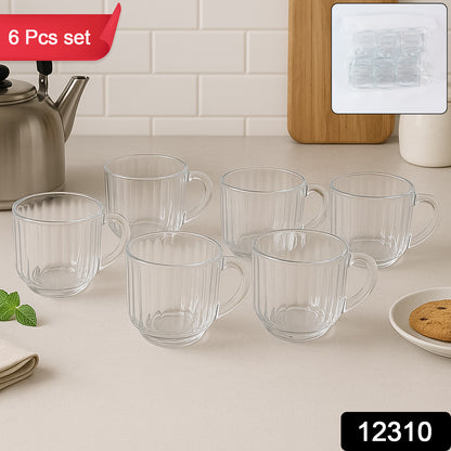 Unbreakable Transparent Plastic Tea Cups (Set Of 6 Pc) Home and Kitchen