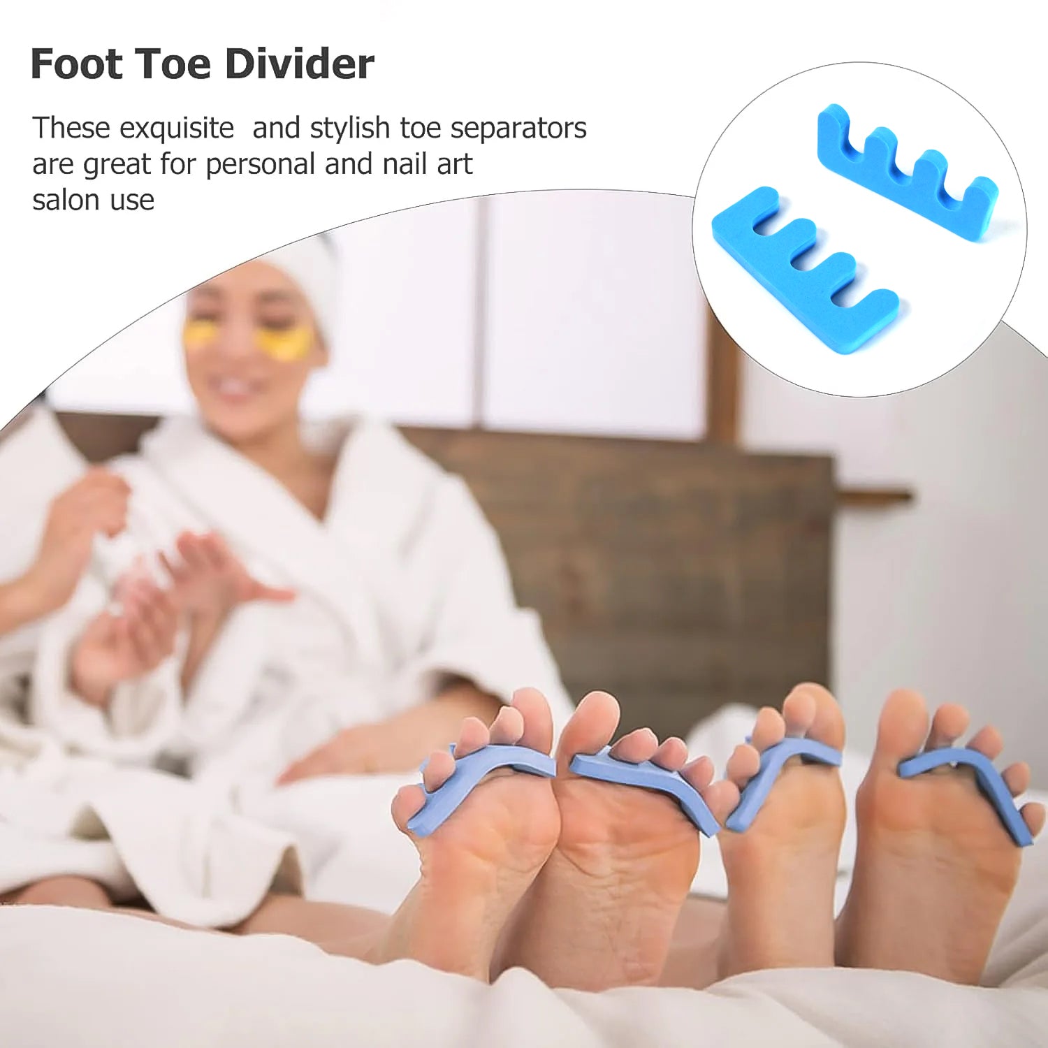 Toe Separators Toe Spacers Sponge Toe Stretcher Pedicures (1 Pair) Health and Beauty