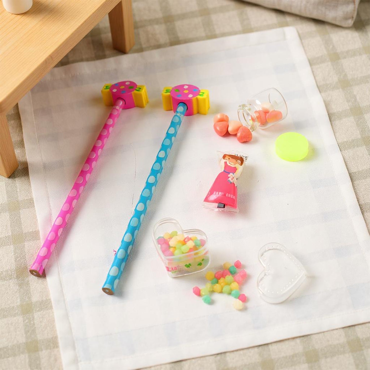 Fun Candy Design Pencil Set With Accessories Set (1 Set ) office supplies