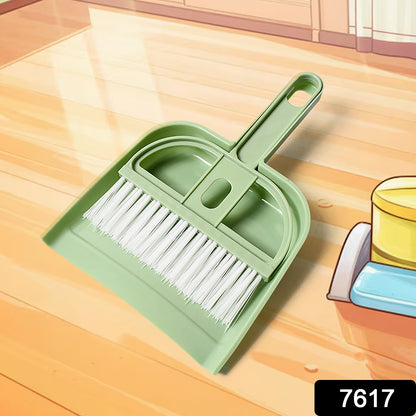 7617 Mini Dustpan Supdi With Brush Broom Set For Multipurpose Cleaning
