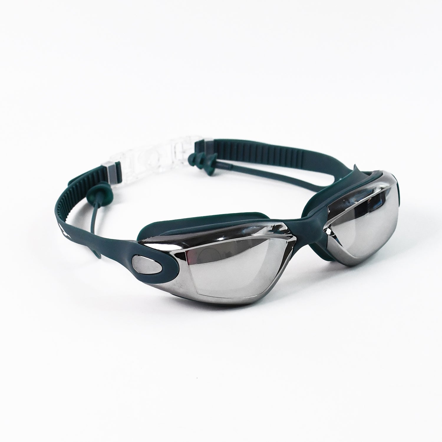 Professional Anti-fog Uv Protection Swimming Goggles With Mirrored Lenses And Earplugs Swimming Goggles