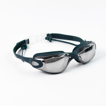 Professional Anti-fog Uv Protection Swimming Goggles With Mirrored Lenses And Earplugs Swimming Goggles