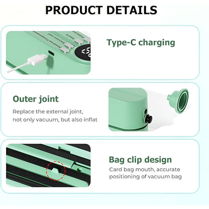 Rechargeable Electric Vacuum Sealer Machine vaccum sealers