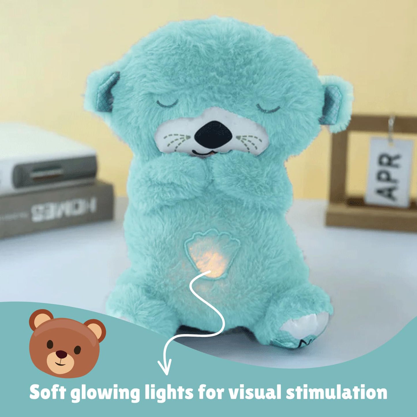 Soft Plush Musical Teddy Bear Toy With Led Light (1 Pc) Toys & Games