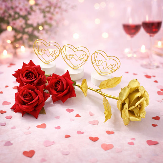 Romantic Heart Love Table Decor Gift Set (1 Set) Gifts