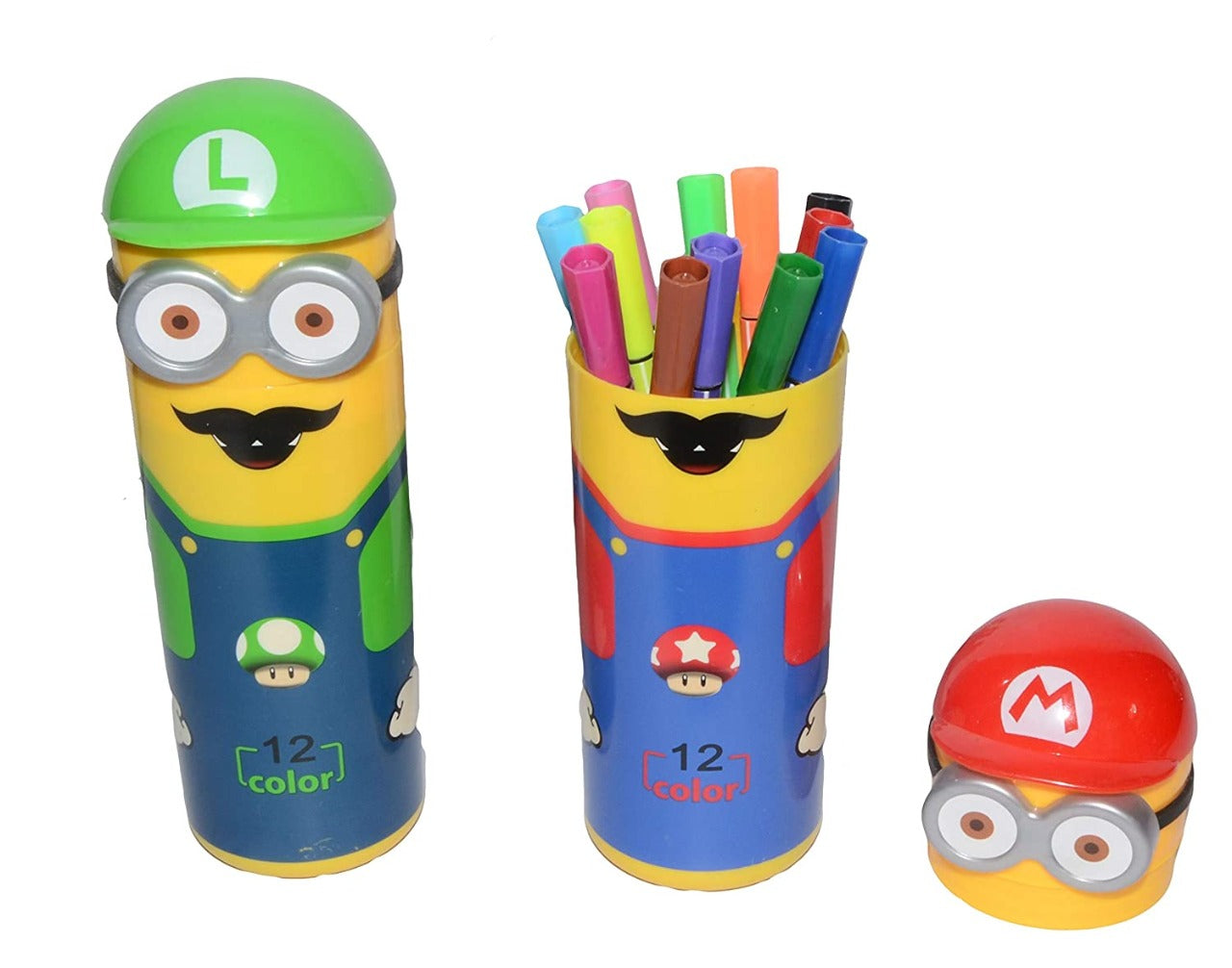 Minions Sketch Pen Set with Case - Pack of 12 Color Markers Stationery & Office