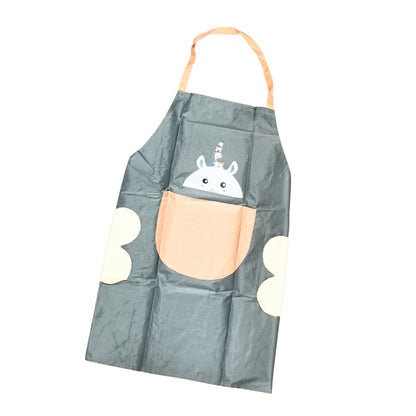 Cute Cartoon Animal Design Kitchen Apron (1 Pc) Aprons