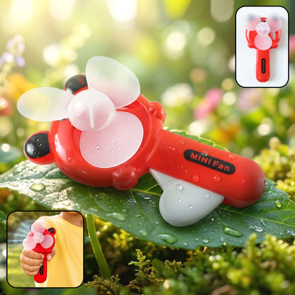 Hand Press Mini Portable Fan Toy (1 Pc Mix Color Design) Toys & Games