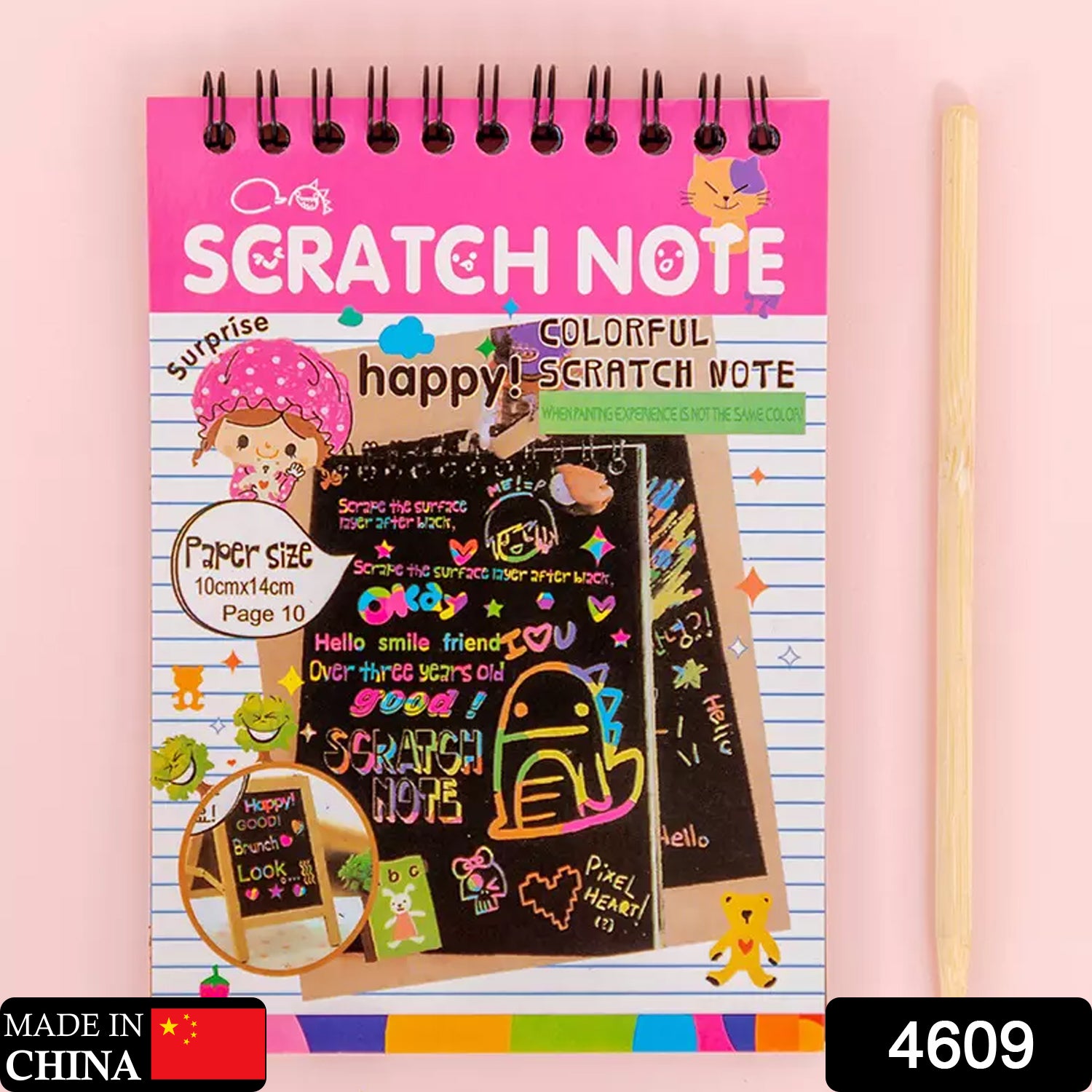 Crafts Rainbow Art Scratch Paper Book Sheets 10 Page ( Pack Of 1 ) Arts and Crafts