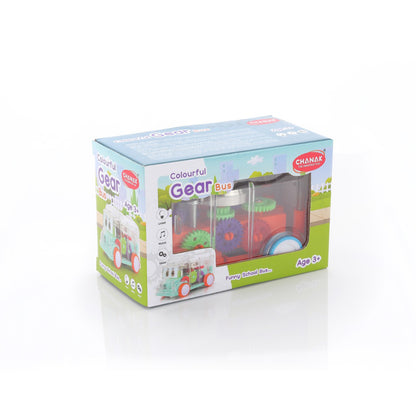 Transparent Musical Mini School Bus Toy For Kids Toys & Games