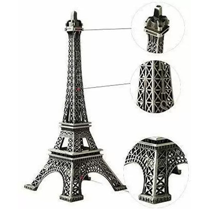 Antique Finish 3d Metal Paris Eiffel Tower Metal Craft Famous Landmark Building Metal Statue Showpiece. Home Decor