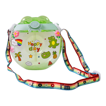 Donut Water Bottle Sipper Bottle (1 Pc 400 Ml Approx)