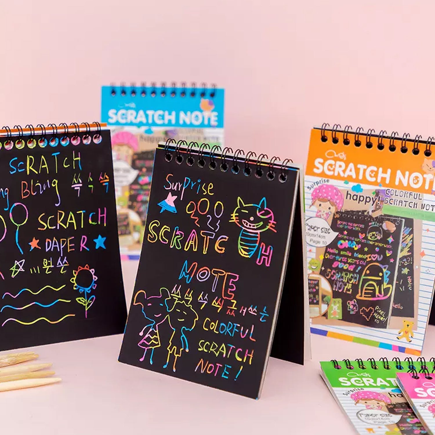 Crafts Rainbow Art Scratch Paper Book Sheets 10 Page ( Pack Of 1 ) Arts and Crafts