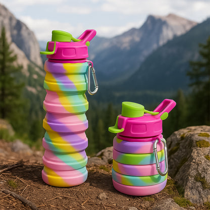 Colorful Collapsible Silicone Water Bottle (1 Pc) Water Bottles