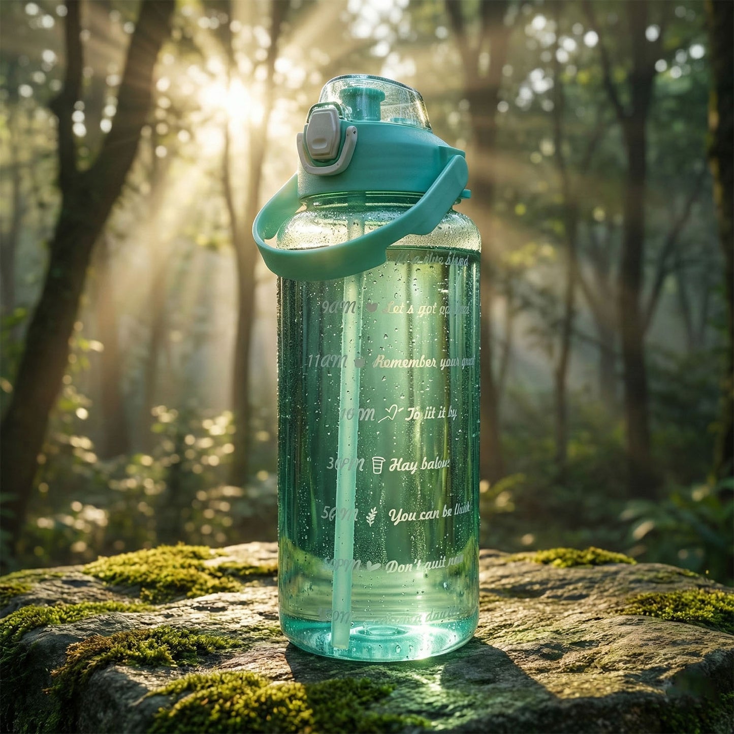 2 Litre Large Capacity Leakproof Sports Water Bottle (1 Pc) Water Bottles