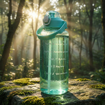 2 Litre Large Capacity Leakproof Sports Water Bottle (1 Pc) Water Bottles