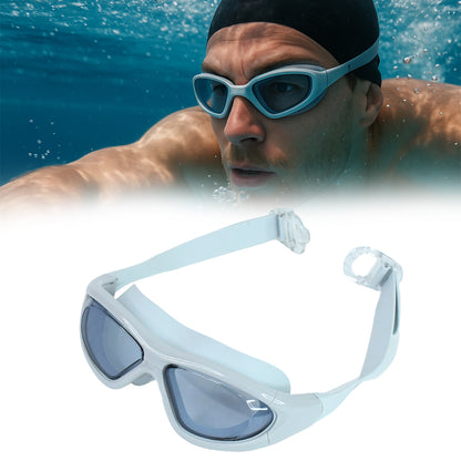 Premium Wide Vision Swimming Goggles With Protective Hard Case (1 Pc) Swim Goggles