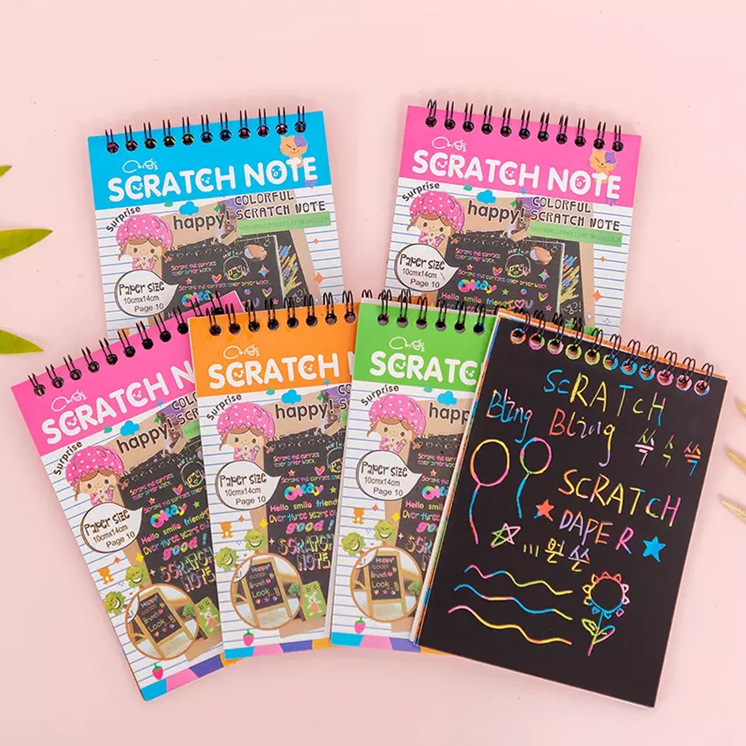 Crafts Rainbow Art Scratch Paper Book Sheets 10 Page ( Pack Of 1 ) Arts and Crafts