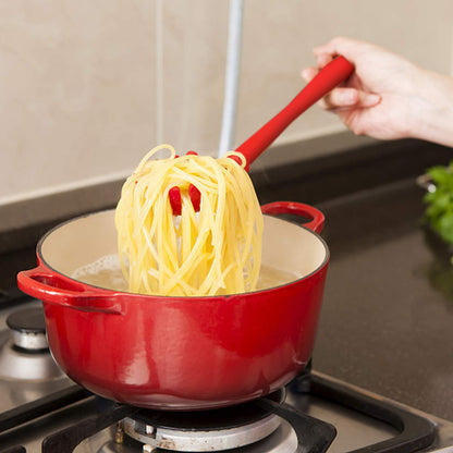 Pasta Fork Silicone Cookware Spaghetti Strainer Server Spoon No Hurt The Pot High Temperature Resistant Nonslip. slotted spoons