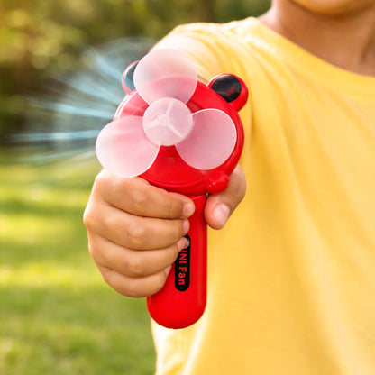 Hand Press Mini Portable Fan Toy (1 Pc Mix Color Design) Toys & Games