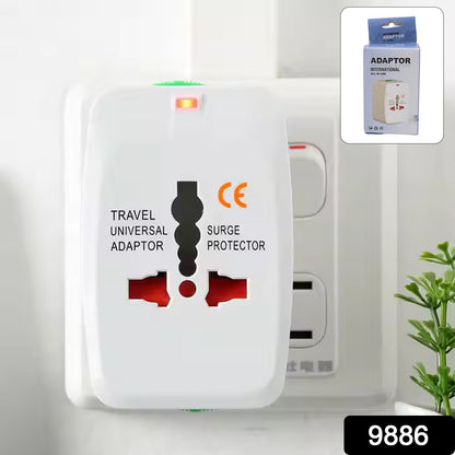 Universal Travel Adapter With Dual Usb Charger Ports - International Multipurpose Electronics