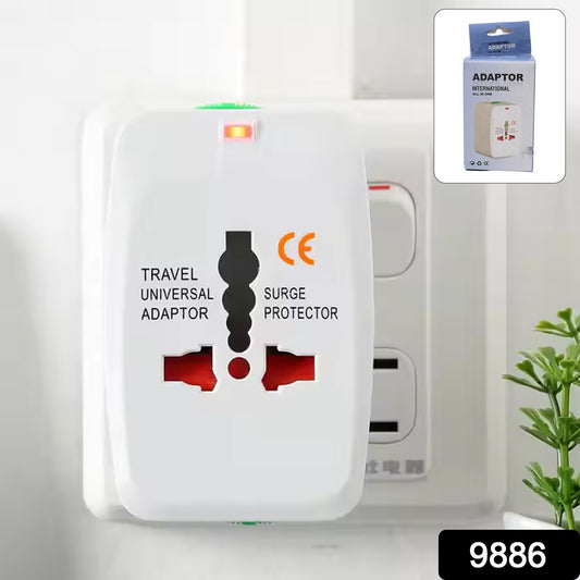Universal Travel Adapter With Dual Usb Charger Ports - International Multipurpose Electronics