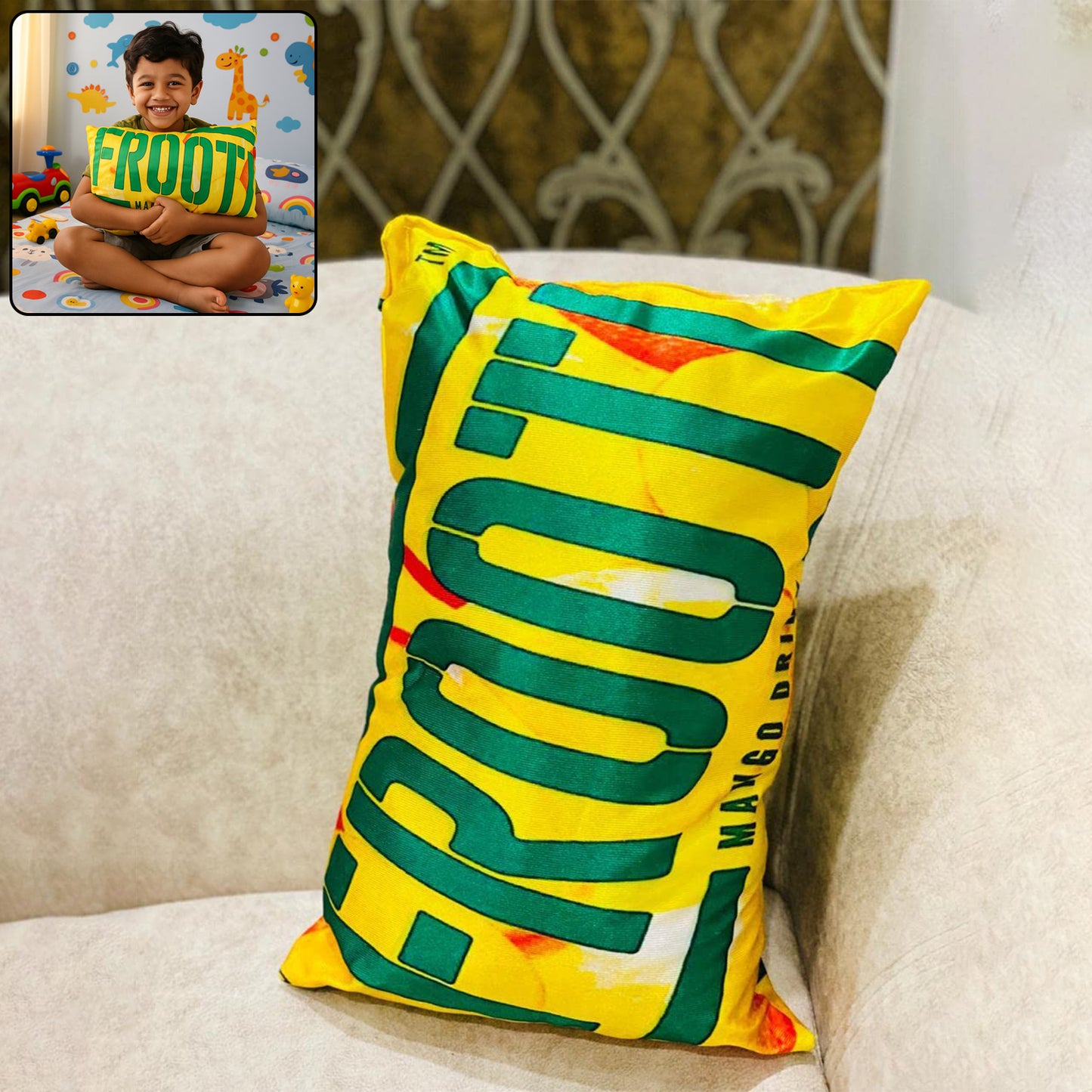 Soft Plush Cartoon Character Kids Pillow Cushion For Baby (40 X 25 Cm 1 Pc) Home Improvement