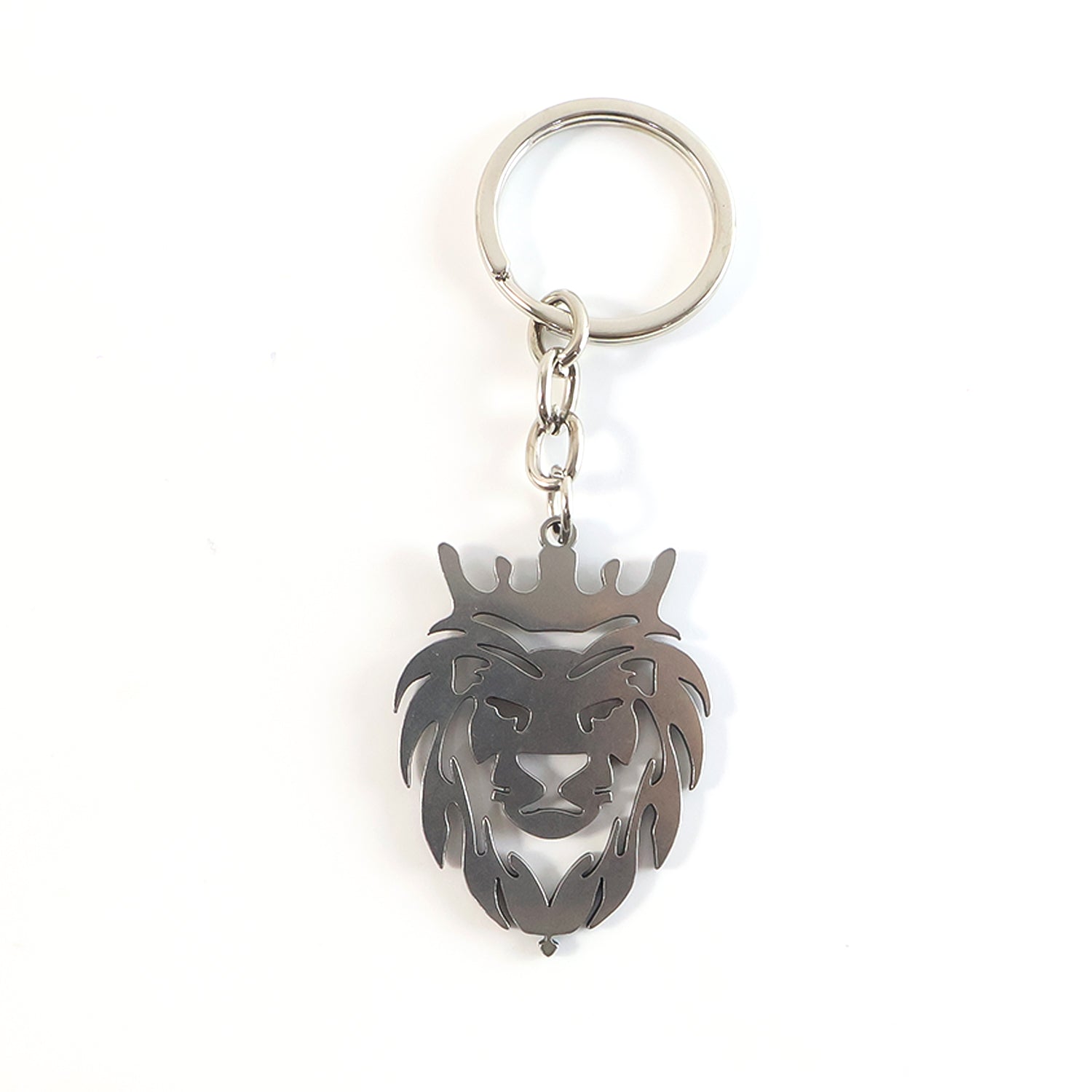 Stylish Metal Lion Head Keychain (1 Pc) Accessories