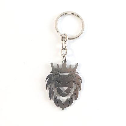 Stylish Metal Lion Head Keychain (1 Pc) Accessories