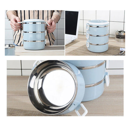 Multi Layer Stainless Steel Hot Lunch Box (3 Layer) Kitchen & Dining