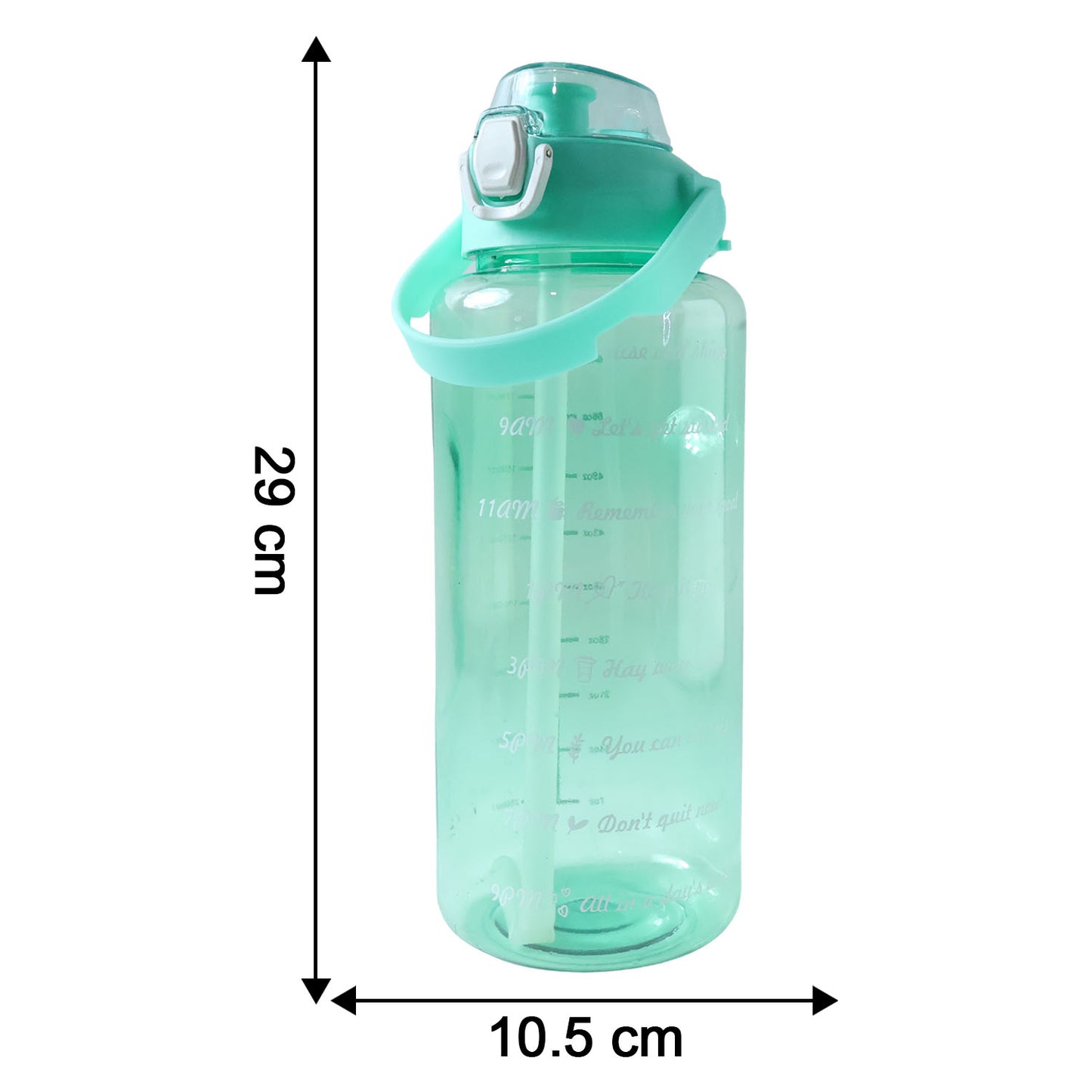 2 Litre Large Capacity Leakproof Sports Water Bottle (1 Pc) Water Bottles
