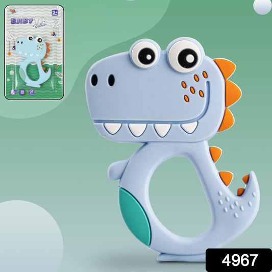 Silicone Dinosaur Teether For Baby (1 Pc Mix Design Color) Baby Products