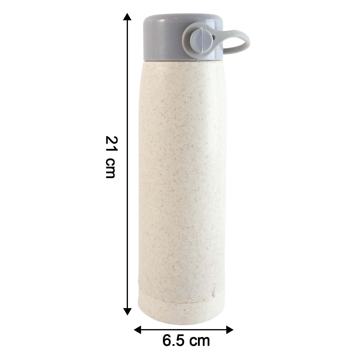 High Portable Water Bottle Creative Wheat Fragrance Glass Bottle Water With Mobile Phone Holder Wide Mouth Glass Water 380ml (Moq - 80 Pc) Water Bottles