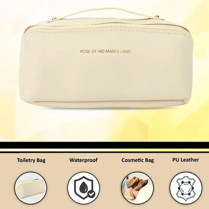 Premium Travel Makeup Organizer Pouch With Zipper Handle(1 Pc) Travel Accessories