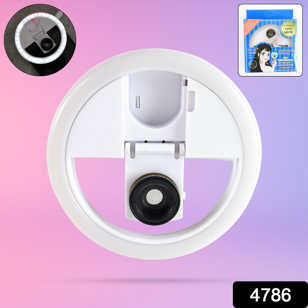 Selfie Flash Ring Light With 3 Level Of Brightness (1 Pc) Electronics