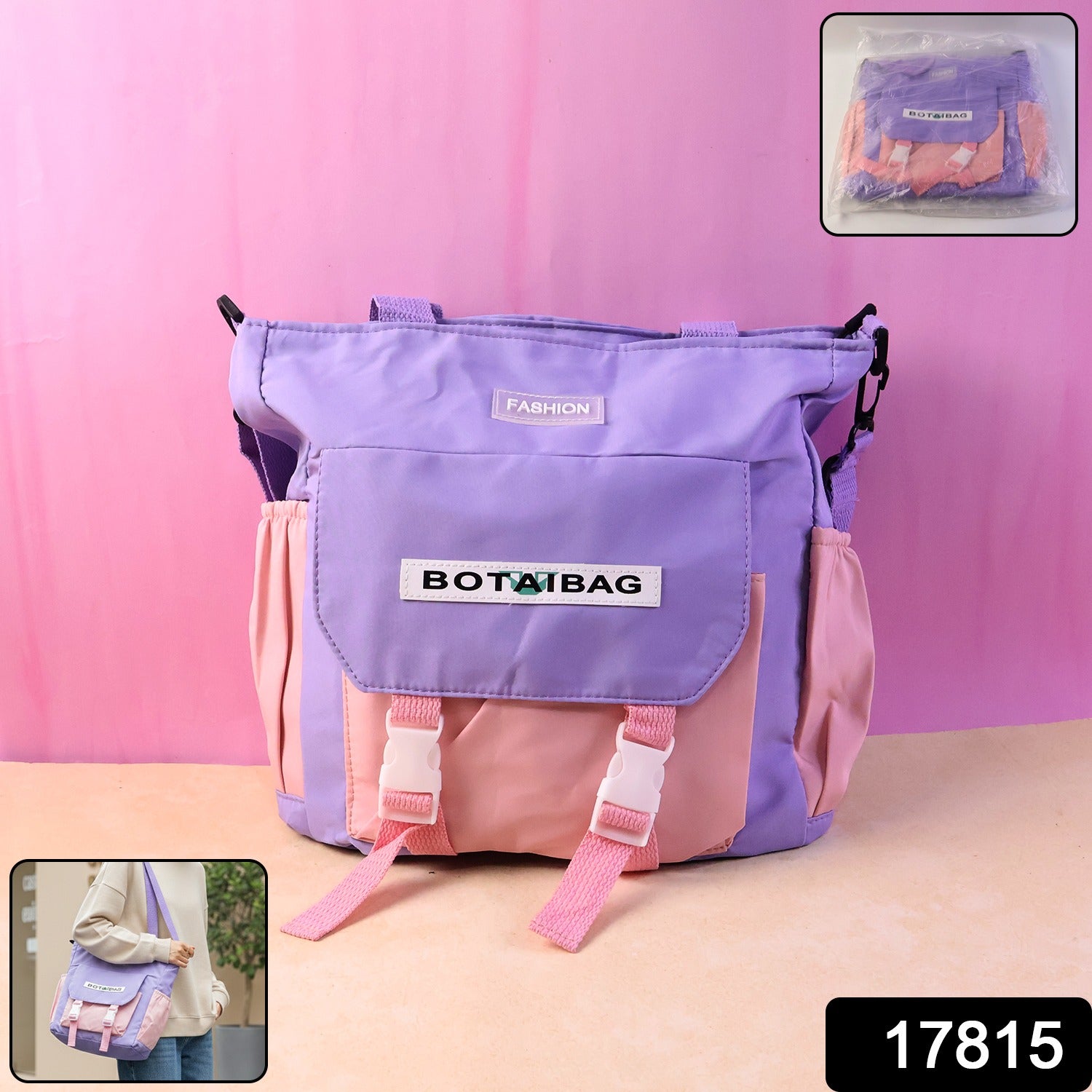 Trendy Multi-pocket Shoulder Tote Sling Bag (1 Pc) Bags & Accessories