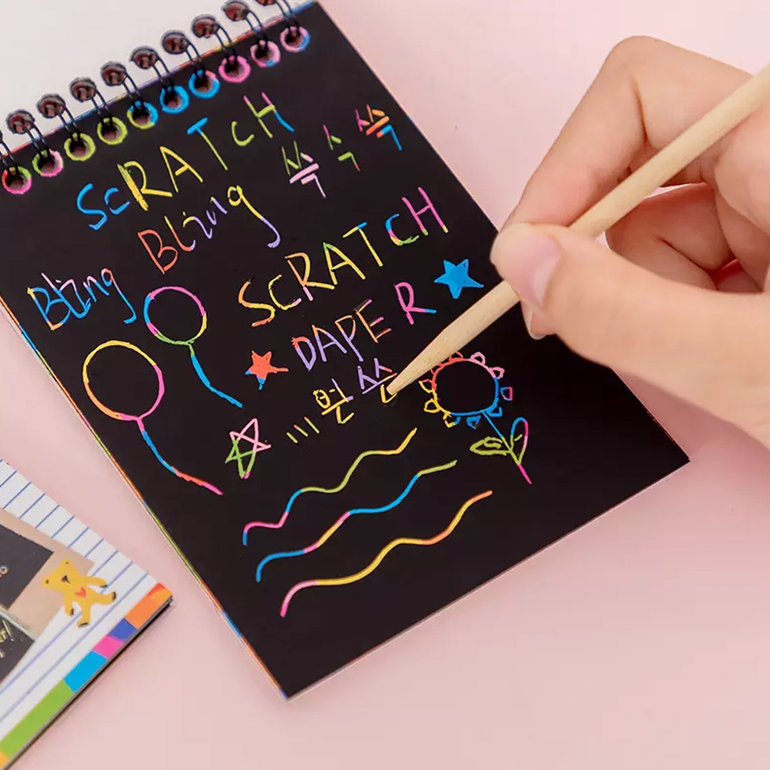 Crafts Rainbow Art Scratch Paper Book Sheets 10 Page ( Pack Of 1 ) Arts and Crafts