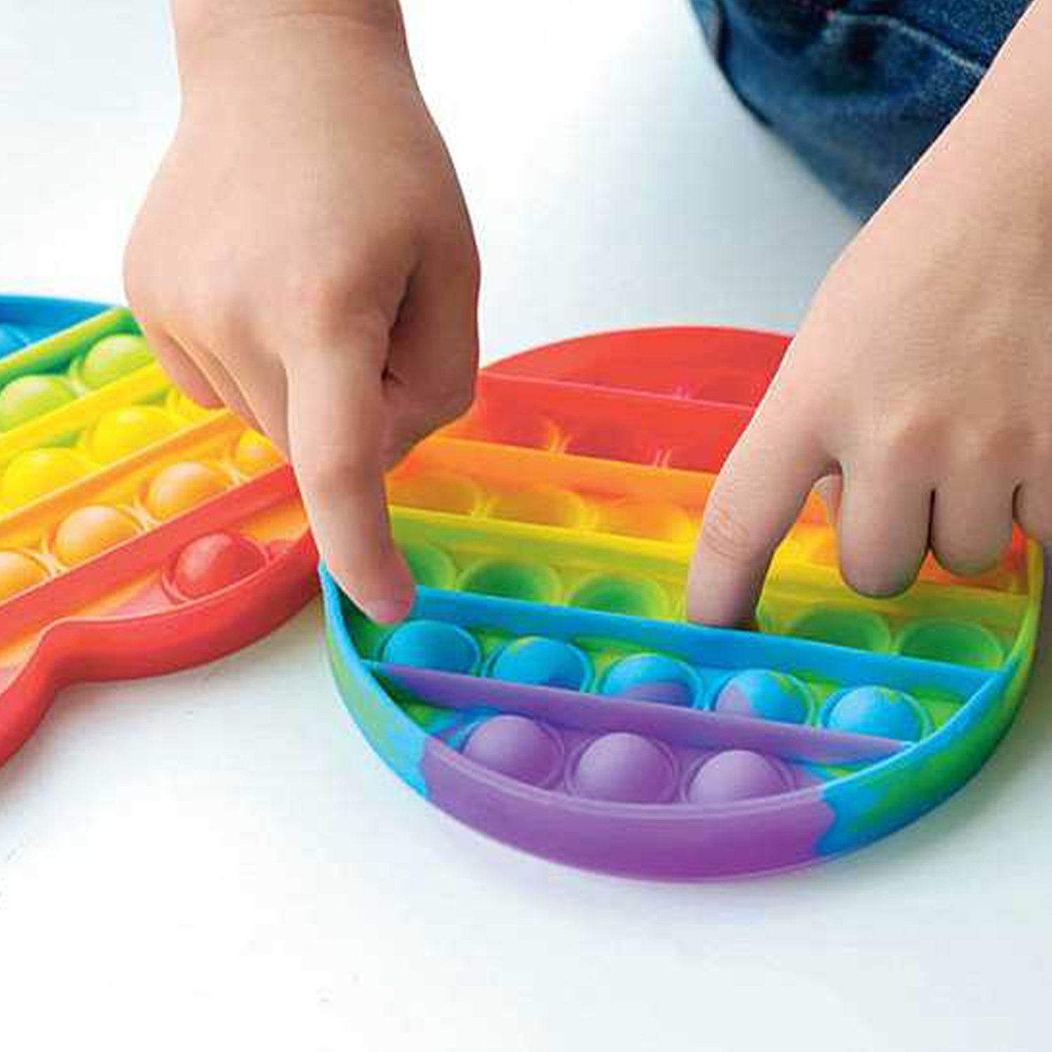 Random Shape Rainbow Colored Fidget (1pc Only) Toys & Games