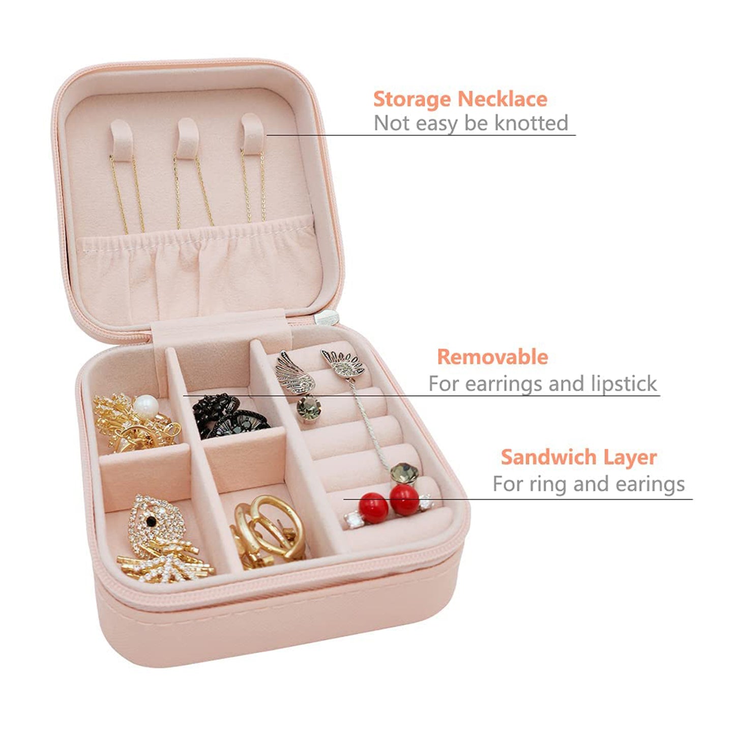 Jewellery Box For Women Mini Portable Jewelry Box Organiser Jewelry Boxes