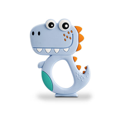 Silicone Dinosaur Teether For Baby (1 Pc Mix Design Color) Baby Products