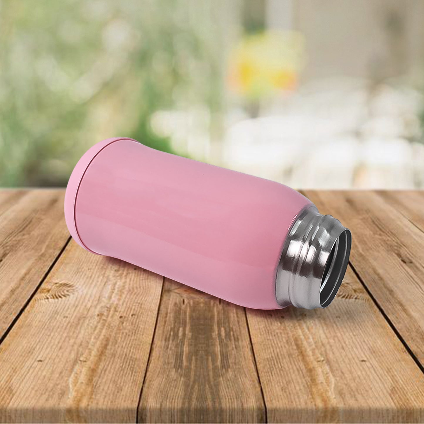Thermos Steel Double Wall Vacuum Bottle With Cover Strap 600ml Approx