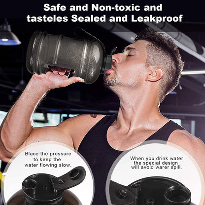 Sports Gym 1.5 Liters Gallon Water Bottle With Mixer And Strainer Water Bottles