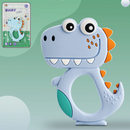 Silicone Dinosaur Teether For Baby (1 Pc Mix Design Color) Baby Products