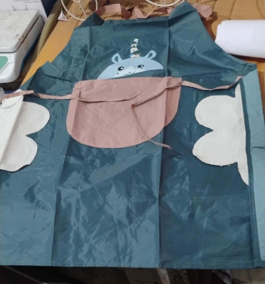 Cute Cartoon Animal Design Kitchen Apron (1 Pc) Aprons