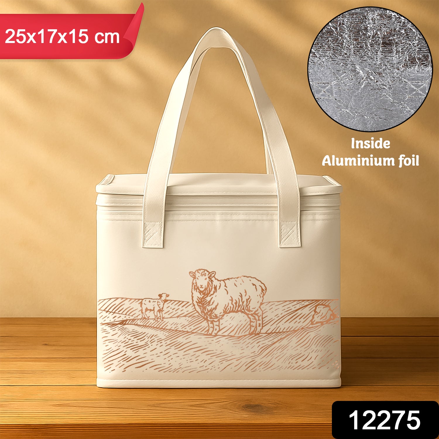 Insulated Thermal Lunch Bag (1 Pc) Lunch Bags & Containers