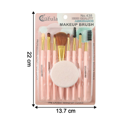 9-in-1 Professional Makeup Brush Set (1 Set) Beauty Accessories